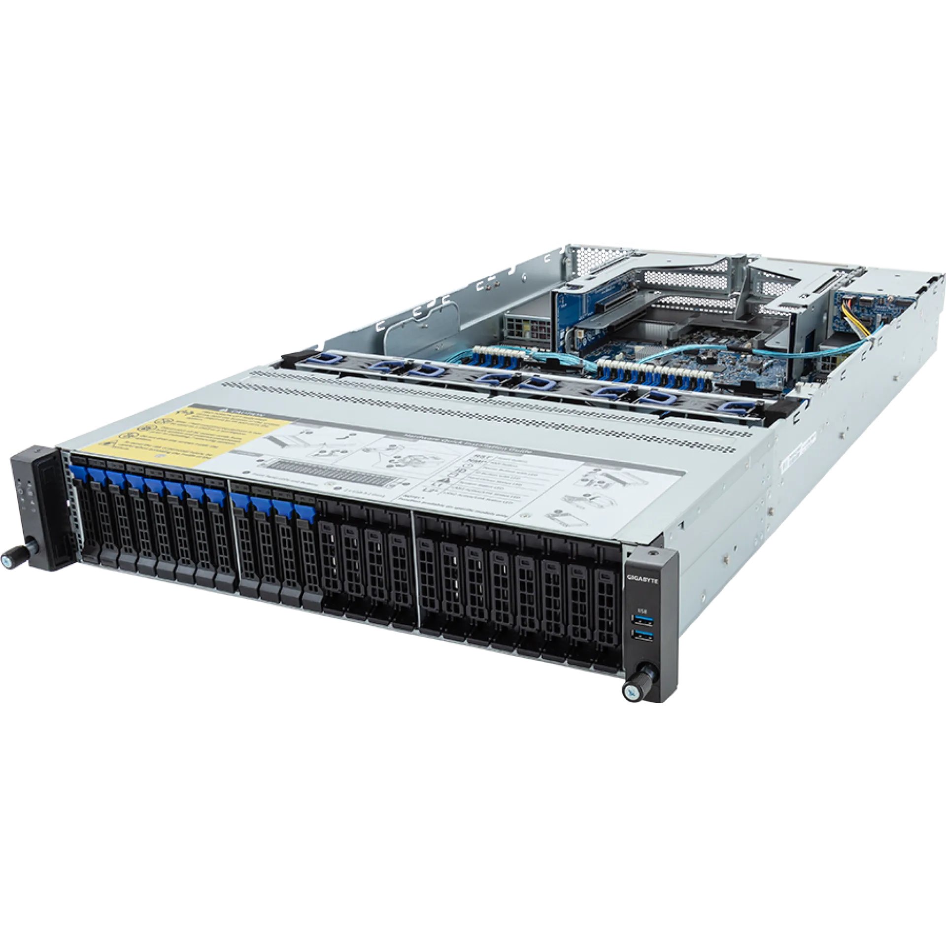 Gigabyte R283-S95-AAC1 angle view