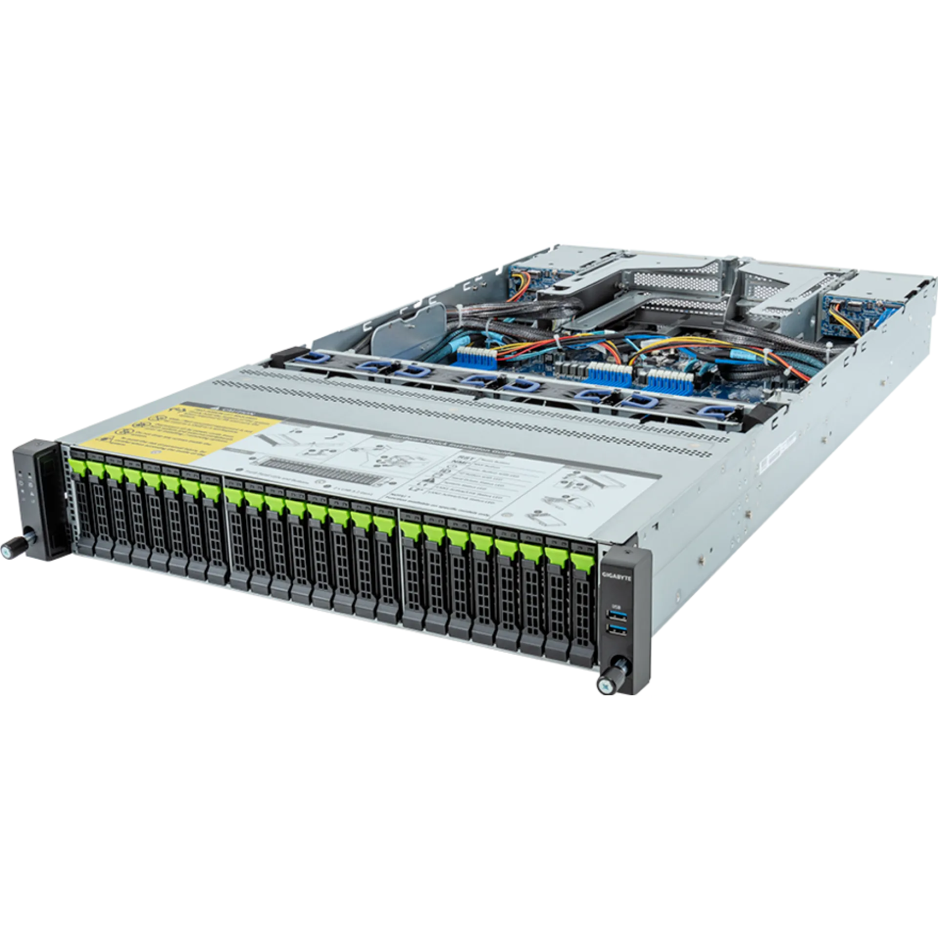 Gigabyte R283-Z92-AAE1 angle view