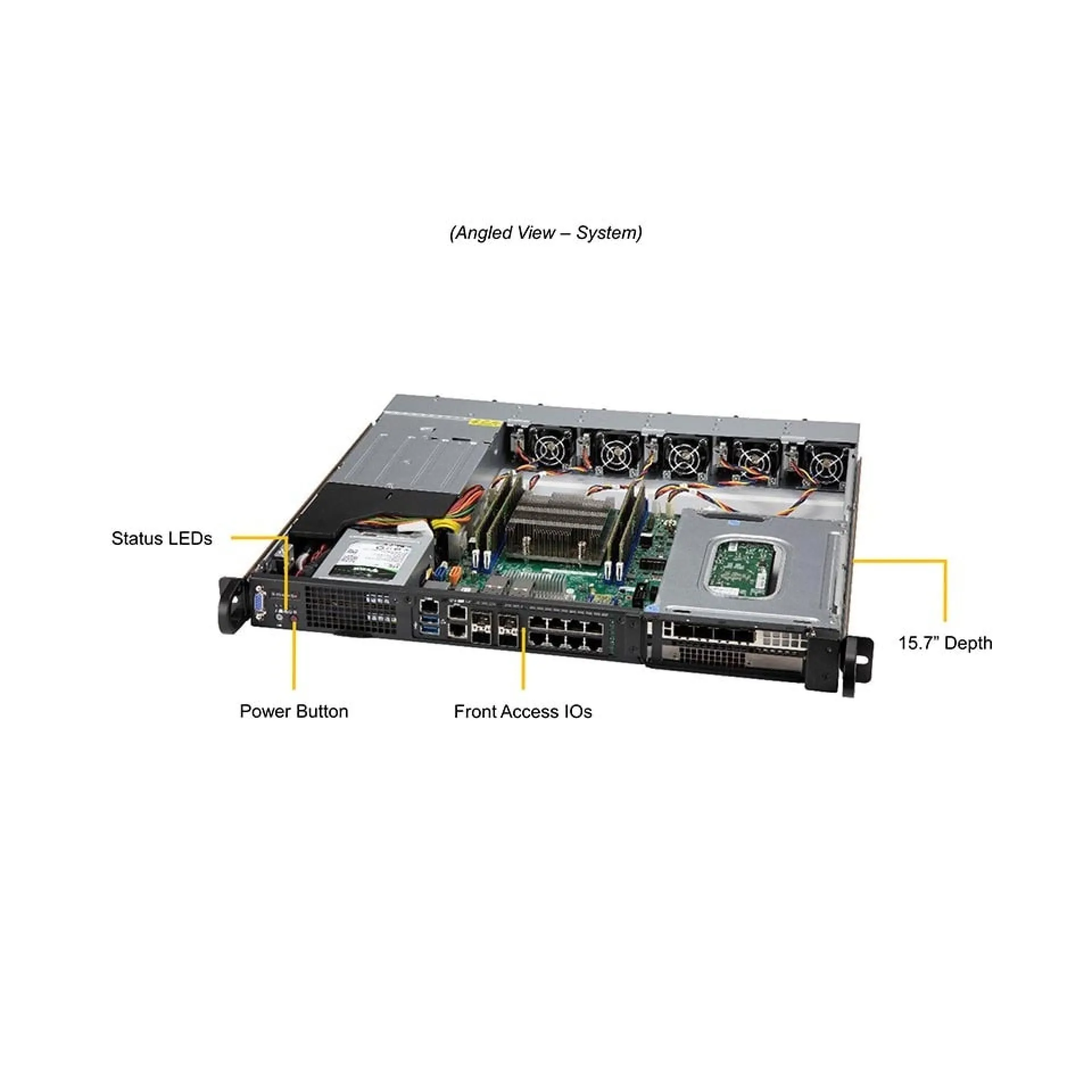 Supermicro SYS-1019D-14CN-RDN13TP+ angle view