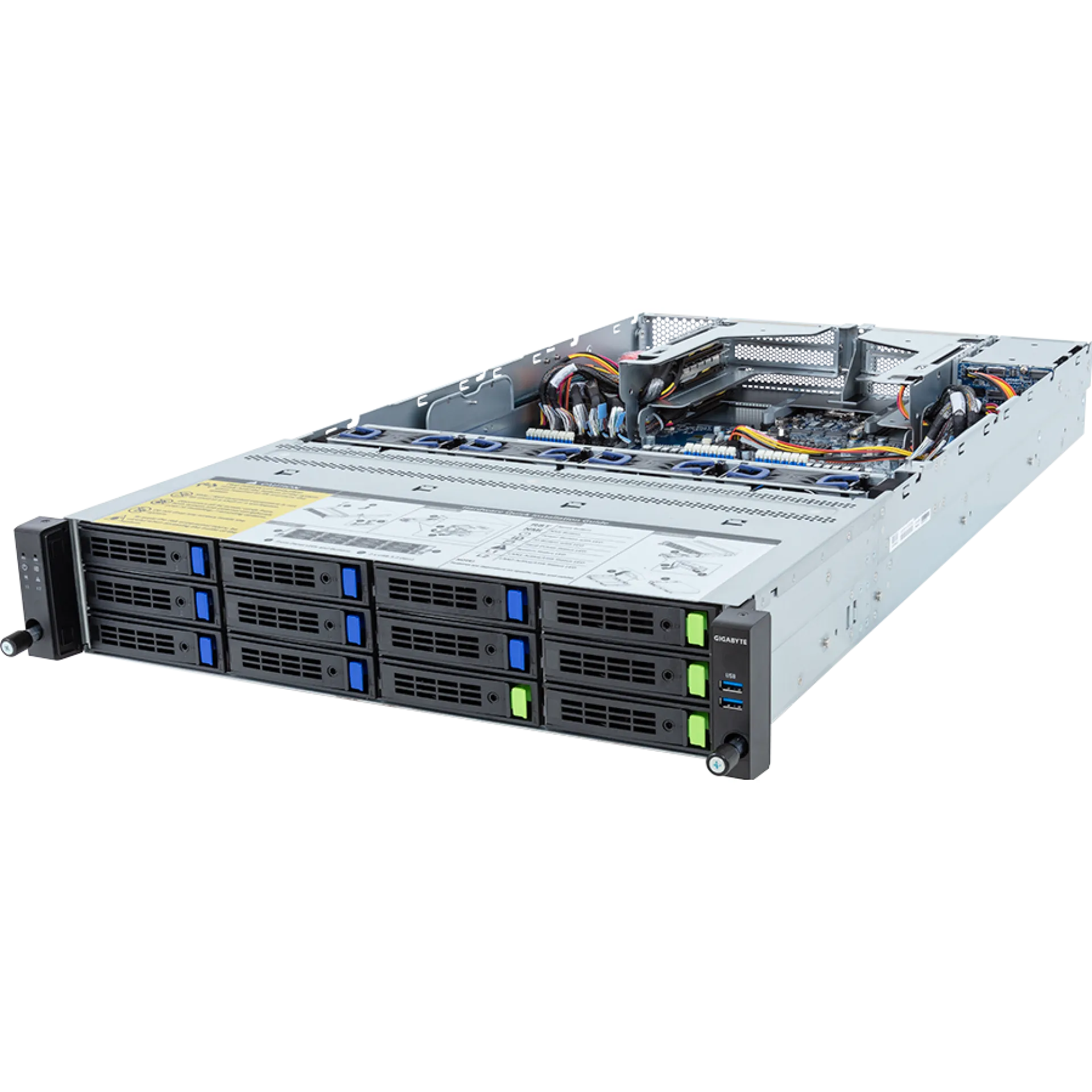 Gigabyte R283-Z94-AAV2 angle view