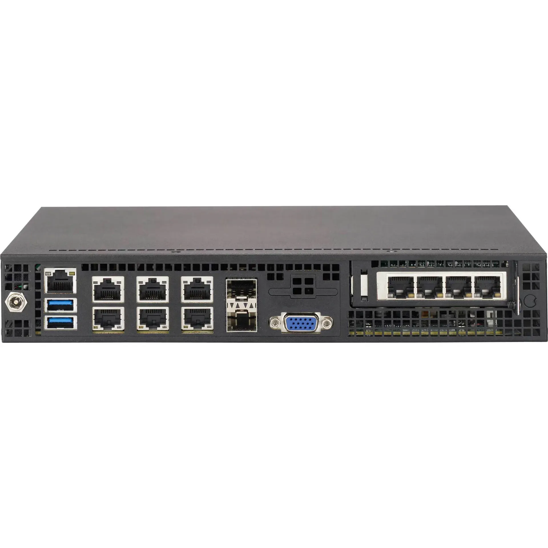 Supermicro SYS-E300-8D rear view